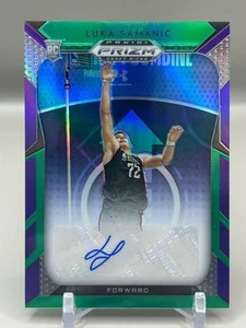 2019 Panini Prizm #19 Luka Samanic Draft Picks Auto Viola e Verde #/149 - Foto 1 di 2