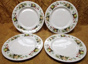 4 Royal Doulton England MIRAMONT 8" salad plates - fruit design - Picture 1 of 4