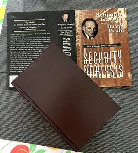 Benjamin Graham David Dodd hcdj Classic 1934 Edition SECURITY ANALYSIS 1962 - Bild 1 von 10