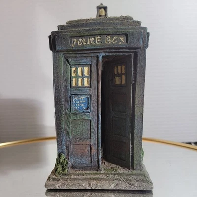 Caja de policía azul Dr Who Tardis acuario pecera adorno 8 pulgadas  Foto 1 de 4