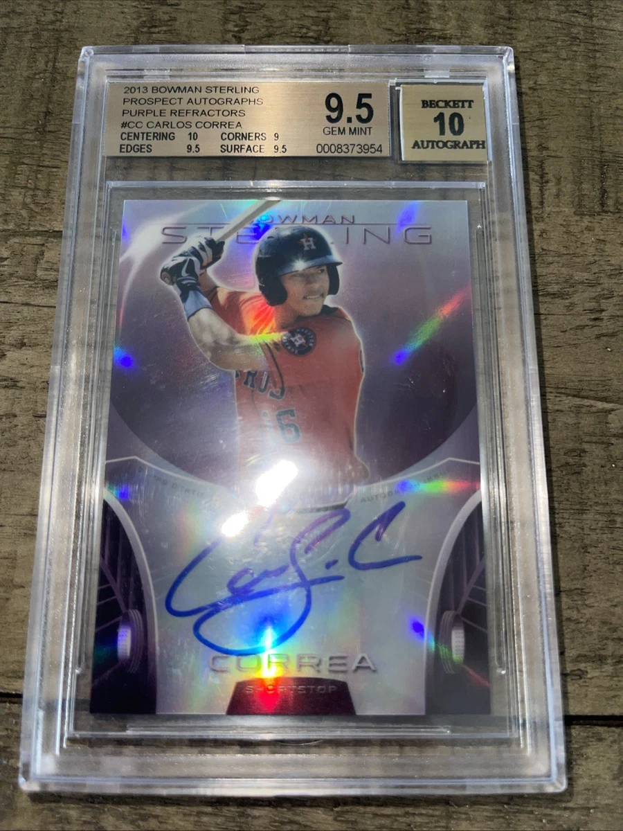 その他 CARLOS CORREA bowman refractor auto Carlos Correa Autographed Baseball Trading Cards for sale | eBay