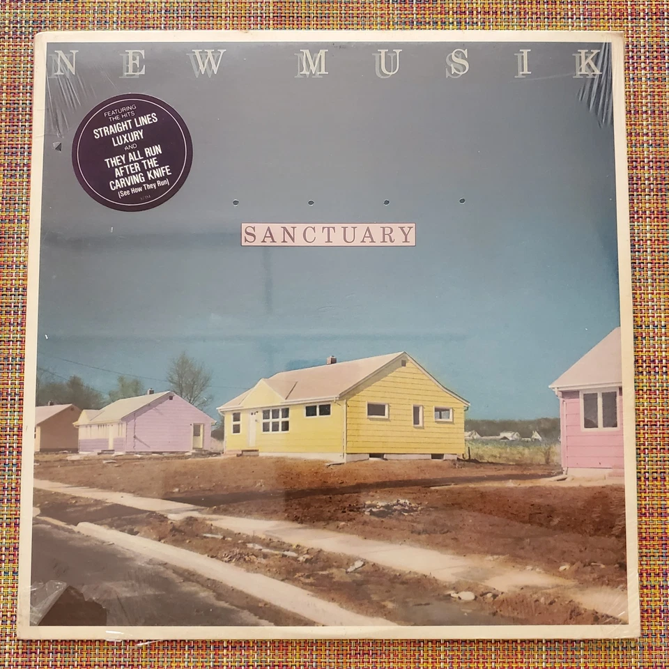 NEW MUSIK - Sancturary / '80s ELECTRO SYNTH POP SEALED LP HYPE STICKER - Image 1 of 2