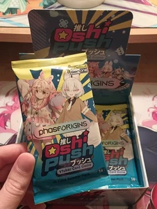 Japanime Games Oshi Push Phase Origins Kickstarter Booster Pack New Sealed - Picture 1 of 2