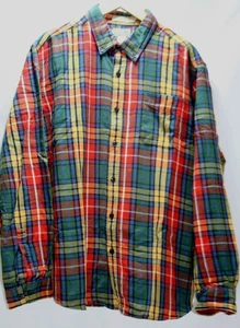 LL Bean Mens L Plaid Flannel Shirt Soft Cotton Traditional Fit Cabin Outdoors - Picture 1 of 6