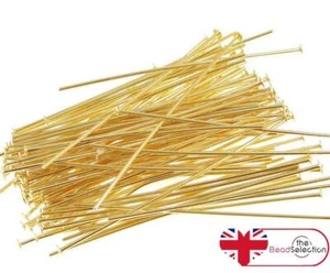 Vergoldete KOPFSTIFTE 200 x 30 mm 200 x 35 mm 175 x 40 mm 150 x 50 mm x 0,7 mm - Bild 1 von 6