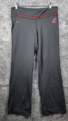 Nike Pants Womens Medium Gray Dri-Fit WSU Washington State Cougars Swoosh Cover