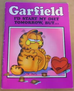 Garfield little book (16 pages) c1983 "Id' Start My Diet Tomorrow, But..." - Imagen 1 de 3