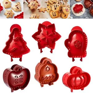 6PCS Mini Pie Molds Dough Presser Pocket Pie Molds for Baking - Christmas Han... - Picture 1 of 7