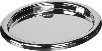 Vassoio ALESSI Ovale JH02/46 in Acciaio Inossidabile 18/10 Lucido Ø 46 cm - Tray - Immagine 1 di 4