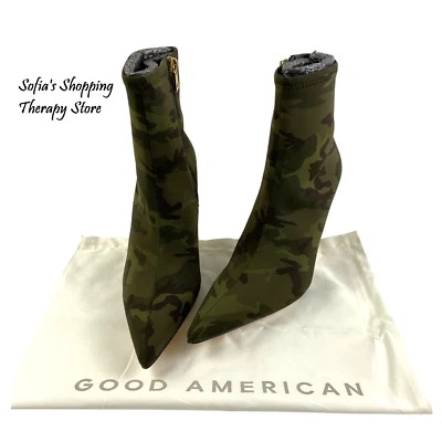 Botines Good American Camuflados Talla 11 Punta Punta Tacón de Aguja Foto 1 de 4