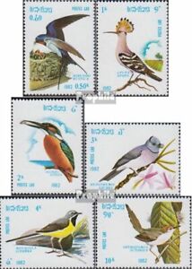 Laos 541-546 (complète edition) neuf avec gomme originale 1982 Oiseaux