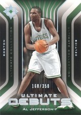 2004-05 UD Ultimate Collection Basketball Debuts #15 Al Jefferson /350