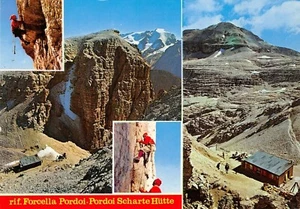 A5525) RIFUGIO FORCELLA PORDOI SCHARTE HUTTE TRENTO VEDUTINE ROCCIATORE - Picture 1 of 2