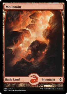 Mountain 265A Full Art Battle For Zendikar MTG Basic Land - Picture 1 of 2