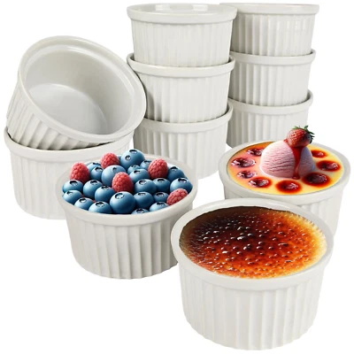 Creme Brulee Schälchen Souffle Förmchen Crumble Ofen Pasteten Auflauf Formen - Bild 1 von 4