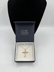 Tiffany & Co Infinity Cross 18K Gold Necklace Total Wt. 6.3 Gr. - Picture 1 of 10