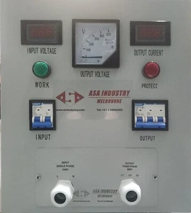 5 HP , 4 KW , Single Phase 240V To Three Phase 400V CONVERTER , 4 Wire Output - Picture 1 of 7