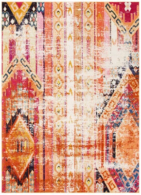 Safavieh Classic Texture Orange / Multi Vintage Area Rug MNC222H - Image 1 of 3