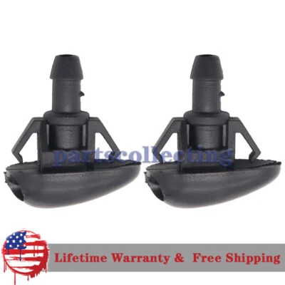 2pcs For Nissan Windshield Washer Nozzles Fits Frontier 1998-2004 Xterra 2000-04 - Image 1 of 4