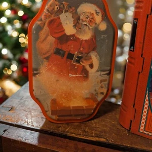 Vintage Weihnachten Nikolaus Dosen Night Before Christmas Buchdose & Nikolausdose Set (2) - Bild 1 von 7