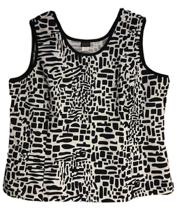 Camiseta sin mangas Salon Studio- XL azul blanco nueva sin etiquetas con carcasa - Imagen 1 de 8