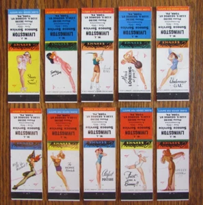 LIVINGSTON SUNOCO GAS STATION MATCHBOOK COVERS: YORK, PENNSYLVANIA MATCHCOVERS B - Picture 1 of 2