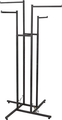 Perchero desgastado cuatro vías 4 brazos rectos exhibición de ropa 72" Foto 1 de 4