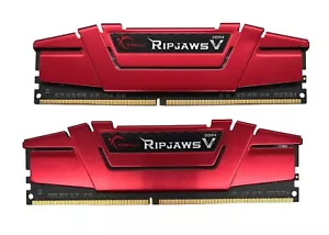 G.Skill Ripjaws V 16GB (2x8GB) RAM PC4-24000 DDR4-3000 SDRAM F4-3000C15D-16GVR - Picture 1 of 2