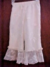 Jennie Annie Dots Young Girls Fancy Pantaloons Size 5 Lace Fully Lined Pink Rose
