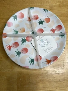 Platos pequeños Sigrid Olsen 100 % melamina isla tropical piña nuevo con etiquetas 4 por paquete - Imagen 1 de 6