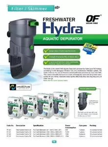 FILTRO INTERNO DE AGUA DULCE LIBRE DE OCÉANO HYDRA 30 para 100-200 L (25-50 Galones) - Imagen 1 de 1