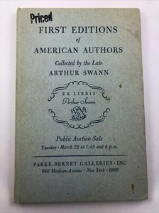 The Collection of First Editions of American Authors Collected by Arthur Swann - Imagen 1 de 5