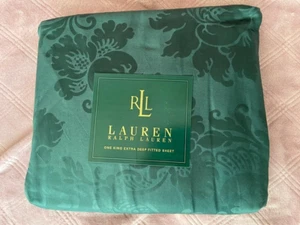 Ralph Lauren Violette Purple Floral King Flat Sheet New, Vintage, Rare! - Picture 1 of 5