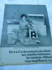Publicité advertising 1967  Allibert De A à Z et des armoires de toilettes