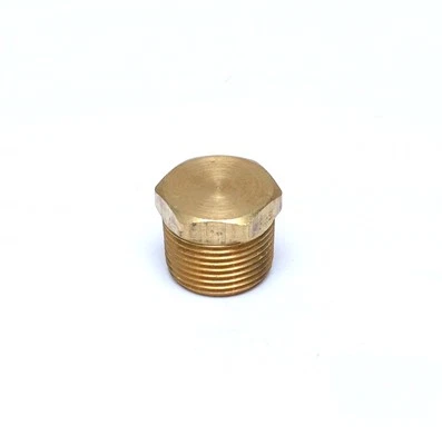 Hex Head Pipe Plug 3/4 Male Npt Brass Fitting Water Oil Gas Cored Hollow body - Image 1 of 4