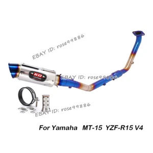 For Yamaha MT-15 YZF R15M YZFR15 V4 2021-2023 Exhaust  System Front Pipe Muffler - Picture 1 of 12
