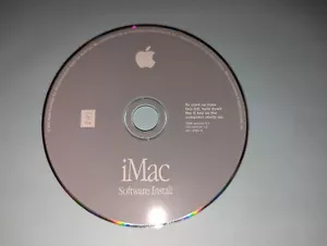 Vintage 2001 iMac Software Install Disc SSW VERSION 9.1 CD version 1.2 - Picture 1 of 4