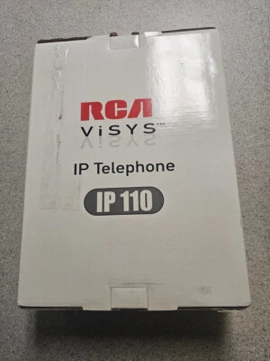 RCA VISYS IP110 Business Class VoIP 2 Line Corded Phone System And Service Black - Image 1 of 4