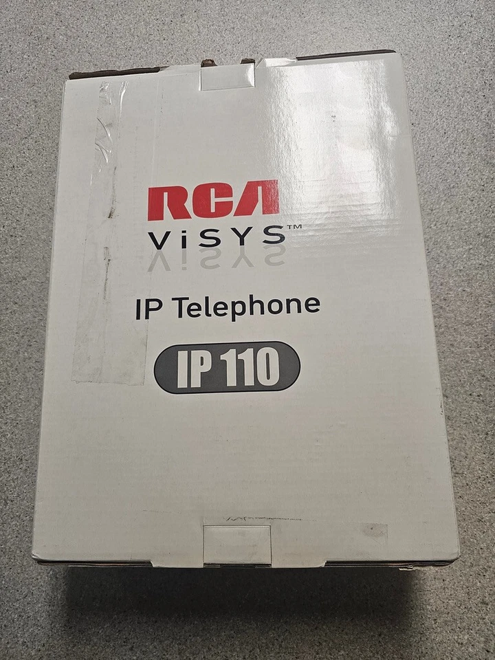 RCA VISYS IP110 Business Class VoIP 2 Line Corded Phone System And Service Black - Image 1 of 4