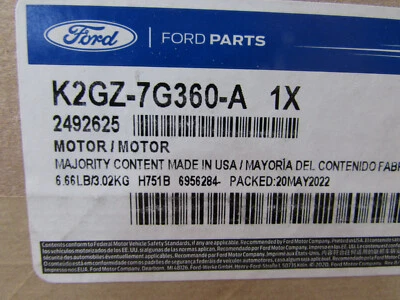 Transfer Case Motor - Ford /K2GZ-7G360-A - Image 1 of 2