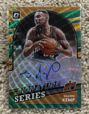Shawn Kemp 2022-23 Optic GREEN WAVE Prizm Signature Series AUTO Autograph SSP