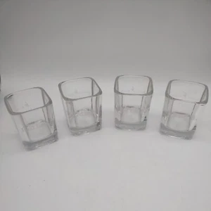 Johnnie Walker Red Label Scotch Whiskey Square Glasses Set of 4 w/Box - Picture 1 of 11