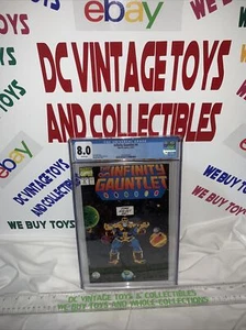 The Infinity Gauntlet #4 CGC 8.0 —White Pages—10/91 1st print original owner - Picture 1 of 11