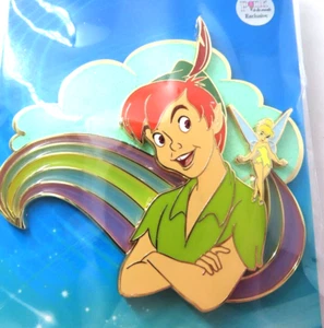 Disney Pin PALM Monogram Peter Pan Tinker Bell 3" LE 300 - Picture 1 of 3