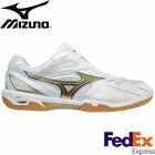 Mizuno Badminton Shoes WAVE FANG PRO White / Gold 71GA2100 50 Unisex Model NEW!!