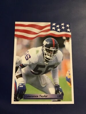 1992 AW Sports # 217 LAWRENCE TAYLOR USA New York Giants  - Image 1 of 2