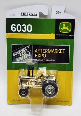 Tractor John Deere 6030 Aftermarket Expo Gold Edition de Ertl escala 1/64 Foto 1 de 4