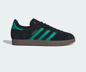 adidas Originals Gazelle Core Black Court Green JH5394 Men's Size - Picture 1 of 10