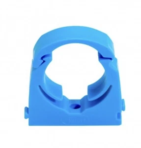MDPE Wasserrohrschellen 20mm 25mm 32mm Talon Klappverriegelung blau 2-20er Pack - Bild 1 von 2