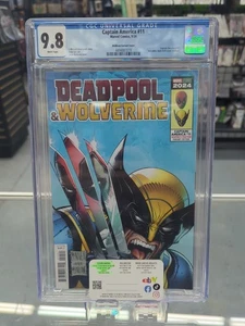 Captain America #11 (761) Steve Mcniven 'weapon X-Traction' Variant CGC 9.8 - Picture 1 of 3
